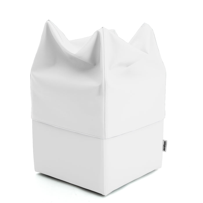 Pouf Cubo Rigido Sfoderabile 40x40 cm in Ecopelle Antimacchia o Velluto Avalon – Design Moderno Made in Italy