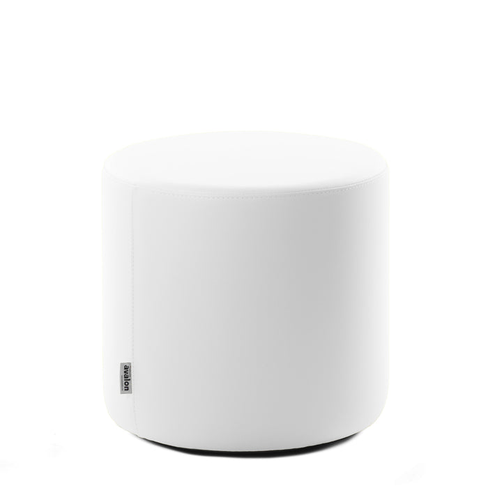 Avalon Rigid Cylinder Pouf Faux Leather Jazz for Indoor and Outdoor Dim: Ø40 cm X H43 cm