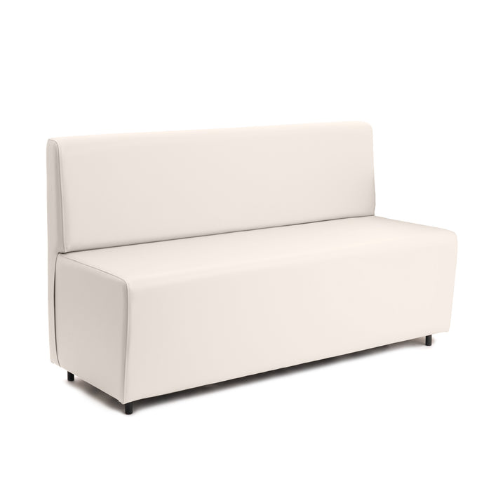 Essence 3-seater sofa for restaurants in faux leather Mamba Dim 150x62xH88