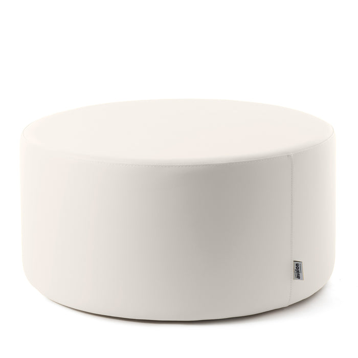 Avalon Pouf Rigido Cilindro Similpelle Mamba Trendy Classe 1-IM Ignifugo per Interno ed Esterno. Dim: Ø90 cm X H43 cm