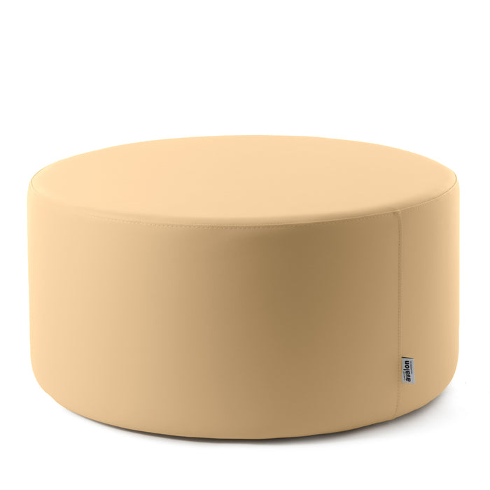 Avalon Tavolino Pouf cilindro rigido Similpelle Mamba Trendy Classe 1-IM Ignifugo per Interno ed Esterno. Dim: Ø90 cm X H40 cm