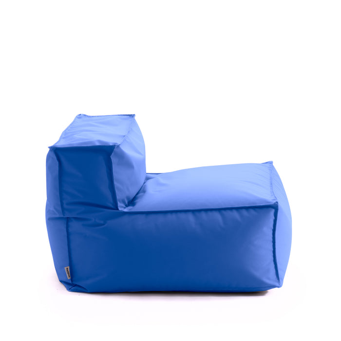 Deluz 1 seater pouf armchair for outdoor in Samba polyester fabric dim: 98x98x65 cm