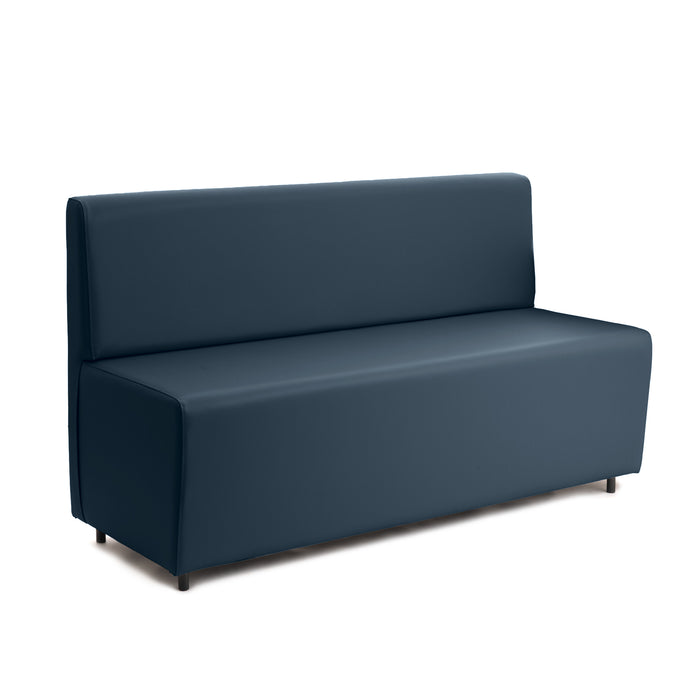 Essence 3-seater sofa for restaurants in faux leather Mamba Dim 150x62xH88