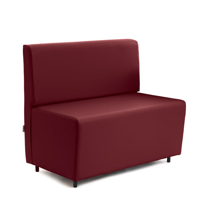 Divanetto Essence 2 posti per Ristoranti in finta pelle Mamba Dim 100x62xH88