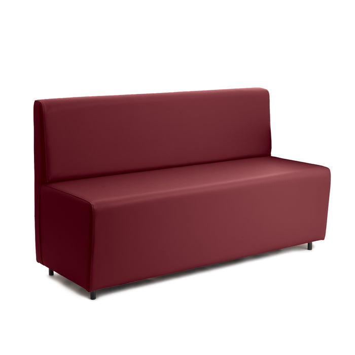 Essence 3-seater sofa for restaurants in faux leather Mamba Dim 150x62xH88