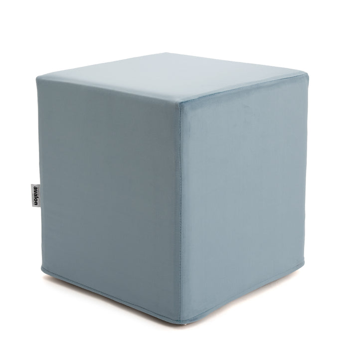 Pouf Cubo Rigido Sfoderabile 40x40 cm in Ecopelle Antimacchia o Velluto Avalon – Design Moderno Made in Italy
