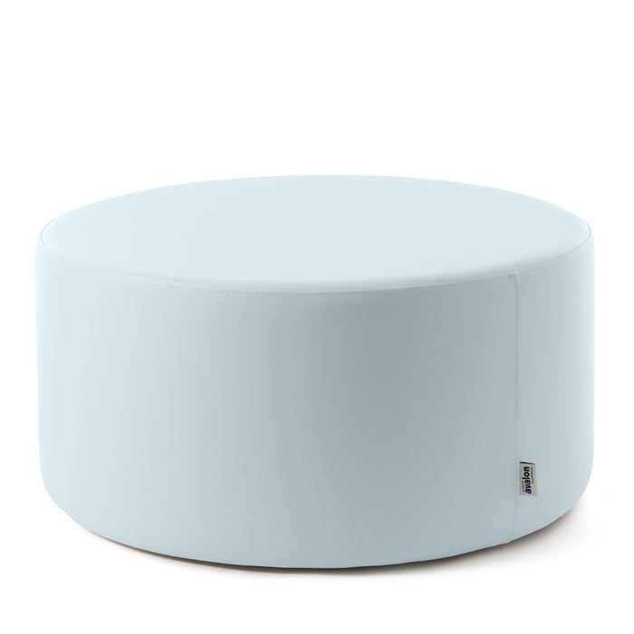 Avalon Pouf Rigido Cilindro Similpelle Mamba Trendy Classe 1-IM Ignifugo per Interno ed Esterno. Dim: Ø90 cm X H43 cm