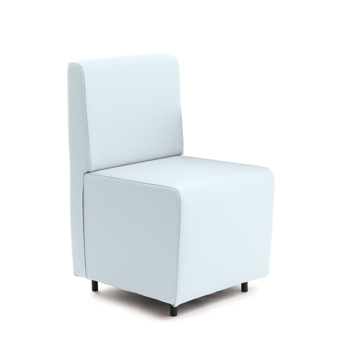 Sofá de 1 plaza para restaurante Essence en piel sintética Mamba Dim 50x62xH88