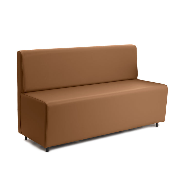 Essence 3-seater sofa for restaurants in faux leather Mamba Dim 150x62xH88