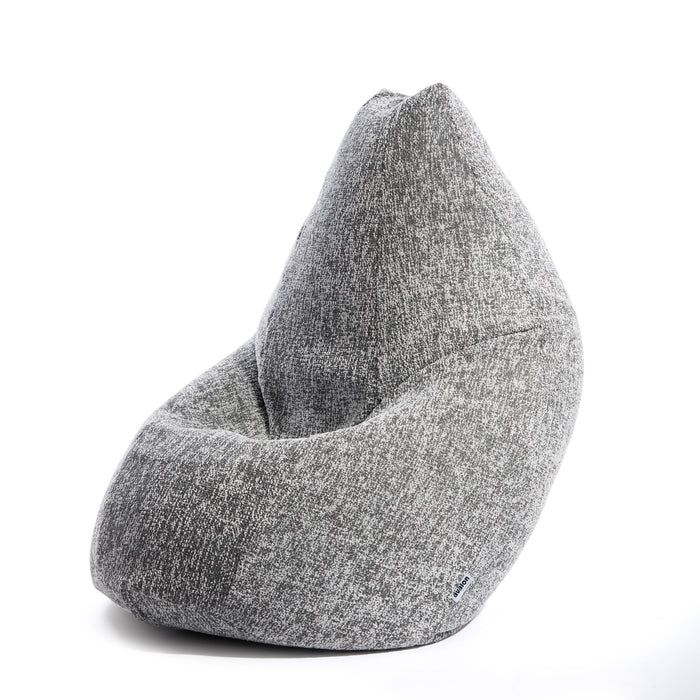 Pouf Poltrona Sacco Grande BAG L Avalon in tessuto Grisaglia per interno dim. 80 x 125 cm
