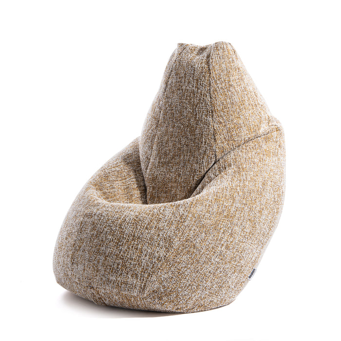 Pouf Poltrona Sacco Grande BAG L Avalon in tessuto Grisaglia per interno dim. 80 x 125 cm