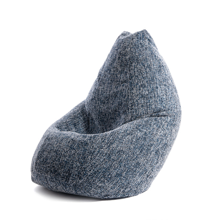 Pouf Poltrona Sacco Grande BAG L Avalon in tessuto Grisaglia per interno dim. 80 x 125 cm