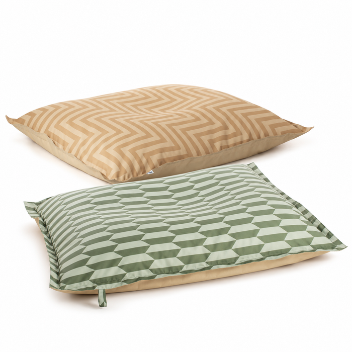 Way Floating Cushion In Samba Technical Fabric For Outdoor