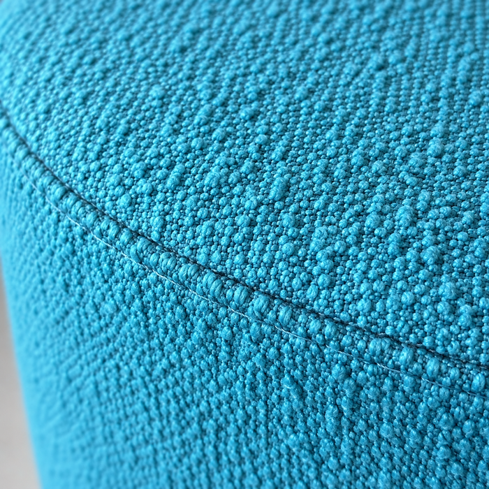 Outlet - Coppia di Cilindro rigido in tessuto Bouclè dim: 45xh43 cm colore Azzurro