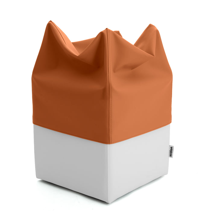 Pouf Cubo Rigido Sfoderabile 40x40 cm in Ecopelle Antimacchia o Velluto Avalon – Design Moderno Made in Italy