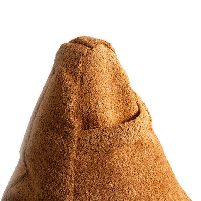 Pouf Poltrona Sacco Grande Ploof Avalon in tessuto Bouclè per interno dim. Ø85 x H90 cm