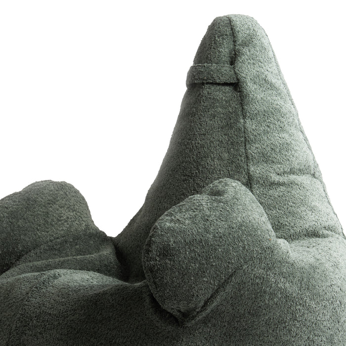 Pouf Poltrona Sacco Grande Ploof Avalon in tessuto Bouclè per interno dim. Ø85 x H90 cm