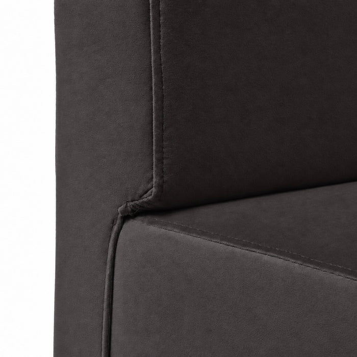 Sofá 2 plazas para restauración Essence en ecopiel Mamba Dim 100x62xH88