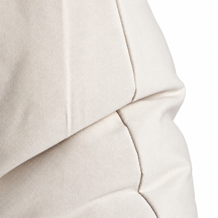 Oultet - Pouf poltrona sacco M in Tessuto Solocaryl Imbottito per esterno con sacca interna Dim. 78x78 cm Colore Beige