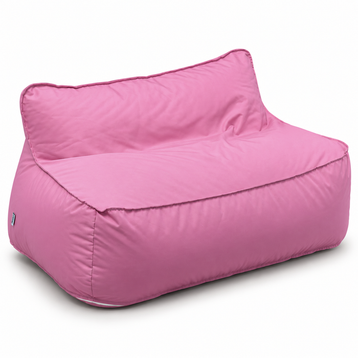 Outlet - Pouf Divanetto morbido Avalon in poliestere Jive per interno dim: 120x100xh 65 colore Rosa