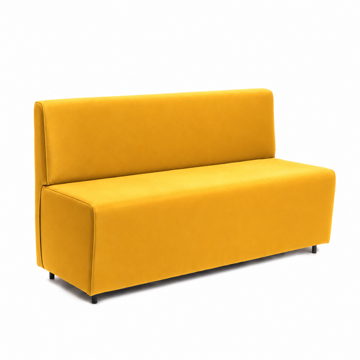 Essence 3-seater sofa for restaurants in faux leather Mamba Dim 150x62xH88