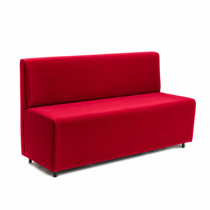 Essence 3-seater sofa for restaurants in faux leather Mamba Dim 150x62xH88