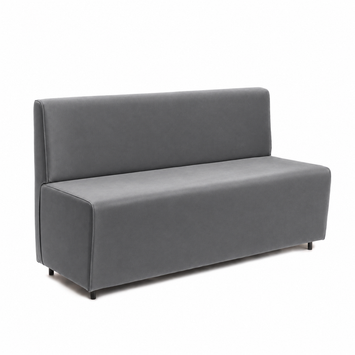 Essence 3-seater sofa for restaurants in faux leather Mamba Dim 150x62xH88