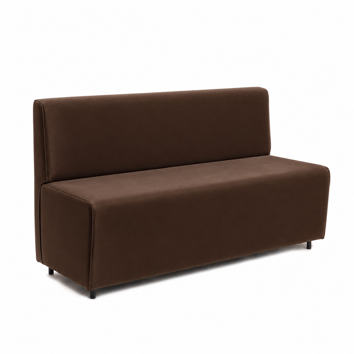 Essence 3-seater sofa for restaurants in faux leather Mamba Dim 150x62xH88