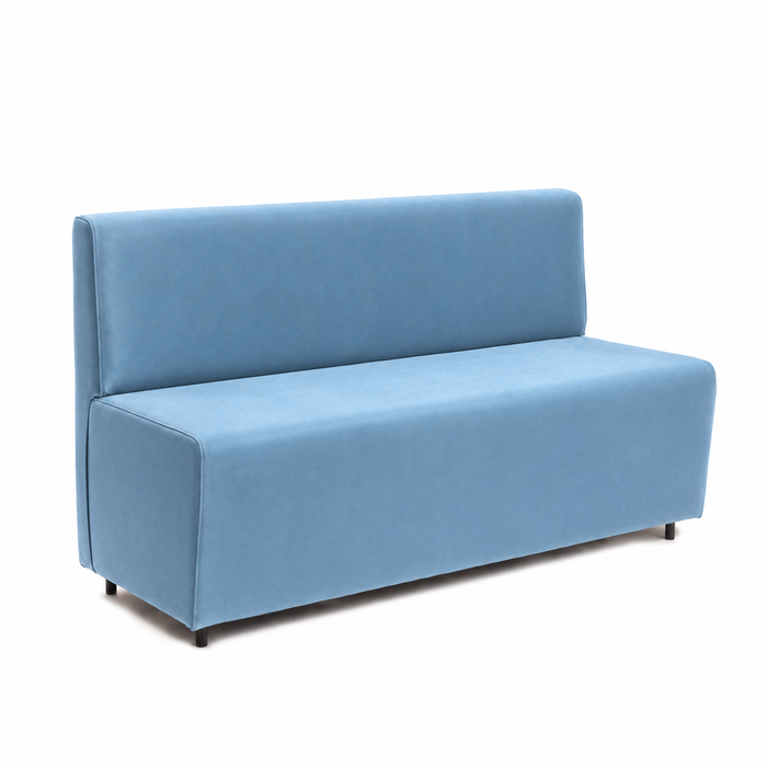 Essence 3-seater sofa for restaurants in faux leather Mamba Dim 150x62xH88