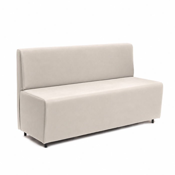 Essence 3-seater sofa for restaurants in faux leather Mamba Dim 150x62xH88