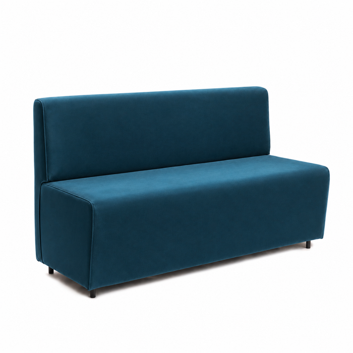 Essence 3-seater sofa for restaurants in faux leather Mamba Dim 150x62xH88