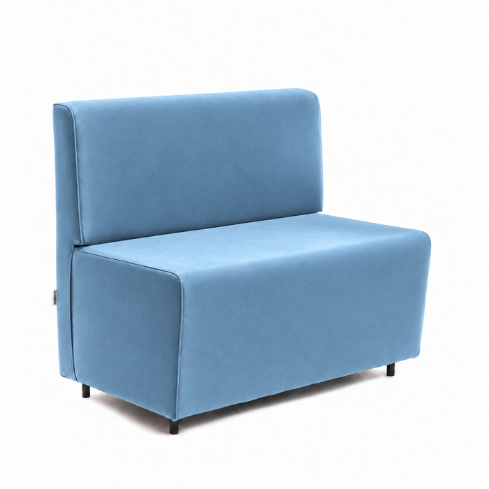 Essence 2-seater sofa for restaurants in faux leather Mamba Dim 100x62xH88