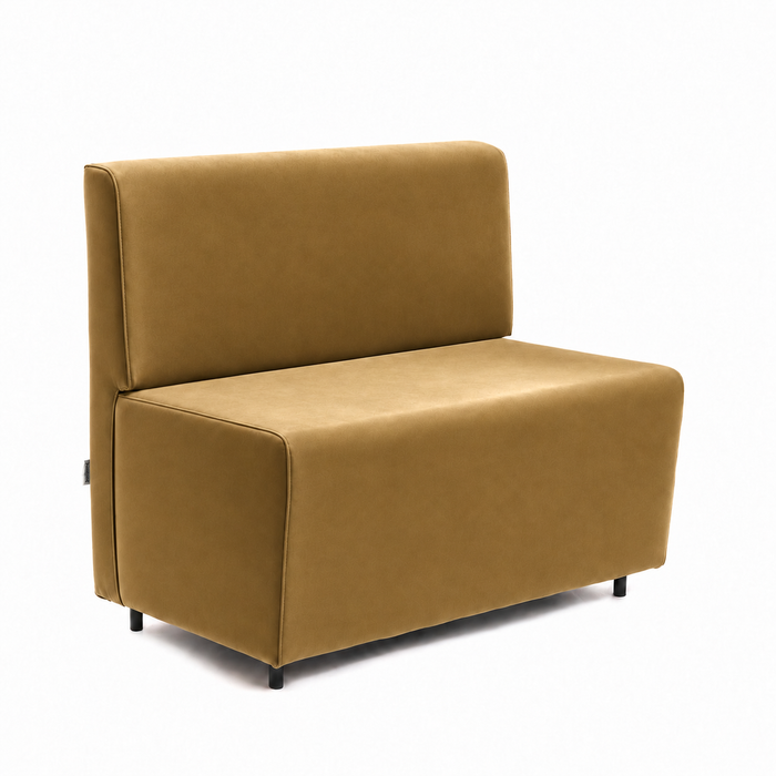Essence 2-seater sofa for restaurants in faux leather Mamba Dim 100x62xH88