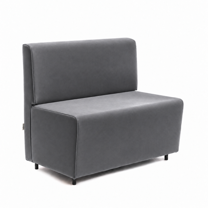 Essence 2-seater sofa for restaurants in faux leather Mamba Dim 100x62xH88