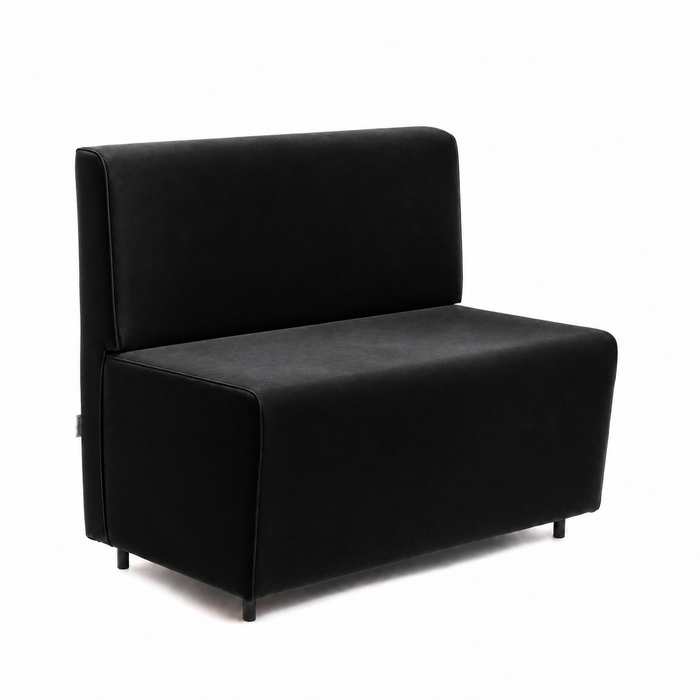 Essence 2-seater sofa for restaurants in faux leather Mamba Dim 100x62xH88