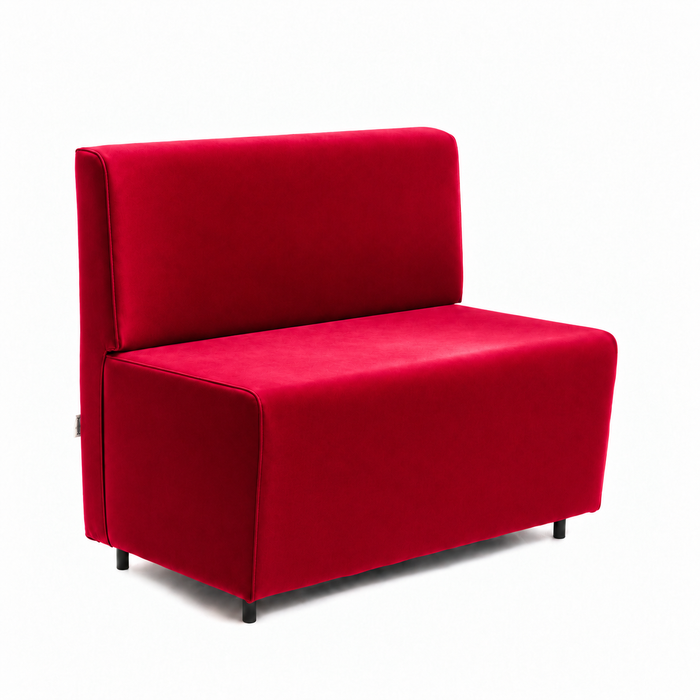 Essence 2-seater sofa for restaurants in faux leather Mamba Dim 100x62xH88