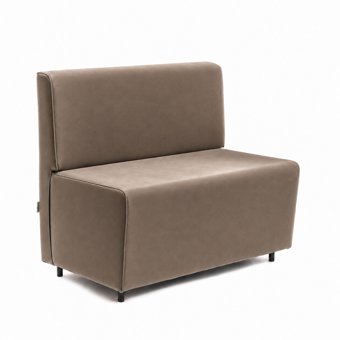 Essence 2-seater sofa for restaurants in faux leather Mamba Dim 100x62xH88