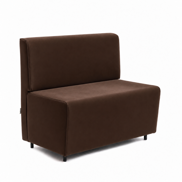 Essence 2-seater sofa for restaurants in faux leather Mamba Dim 100x62xH88