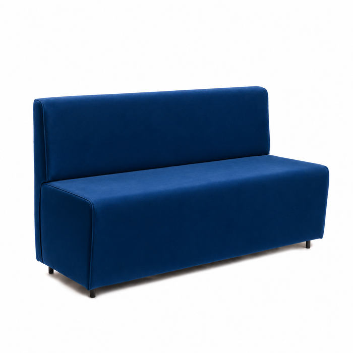 Essence 3-seater sofa for restaurants in faux leather Mamba Dim 150x62xH88