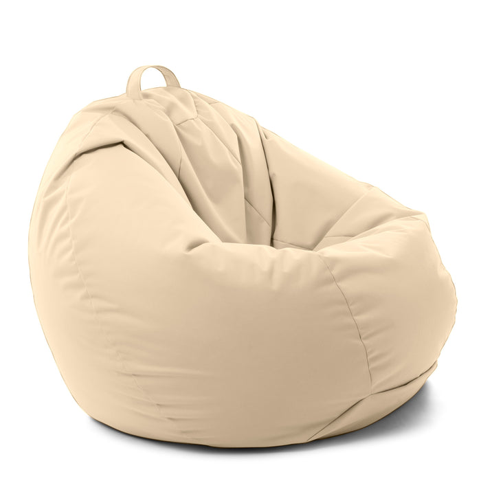 Pouf poltrona sacco Gigante Softy, sfoderabile con sacca interna, Avalon in tessuto poliestere Samba per esterno, Imbottito, Antistrappo, Impermeabile Dim: Ø90 x H90cm