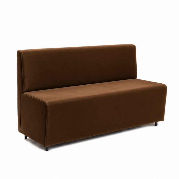 Essence 3-seater sofa for restaurants in faux leather Mamba Dim 150x62xH88