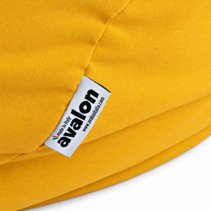 Oultet - Pouf poltrona sacco XXL in Tessuto Solocaryl Imbottito per esterno con sacca interna Dim. 95x135 cm Colore Giallo Limone