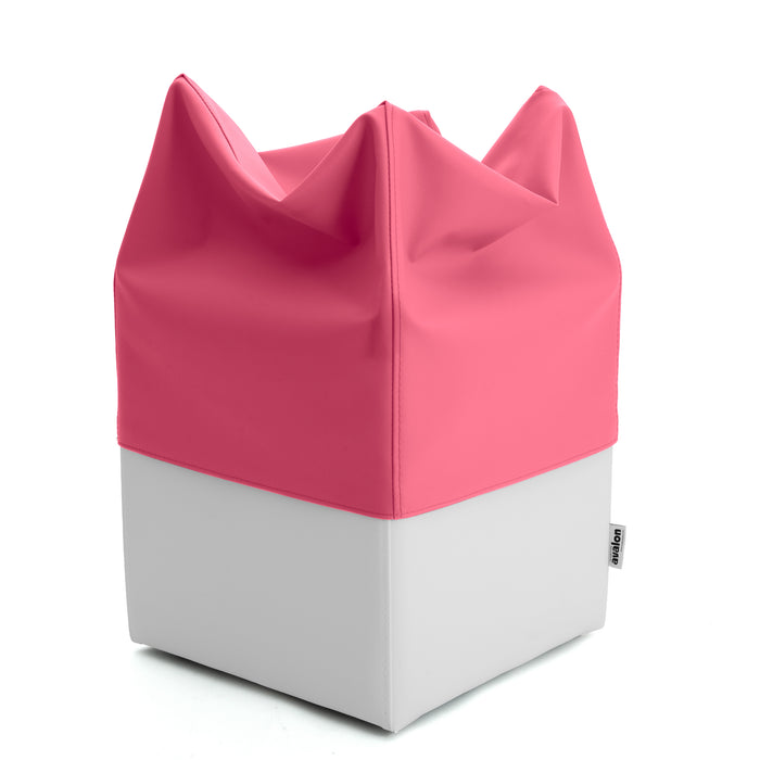 Pouf Cubo Rigido Sfoderabile 40x40 cm in Ecopelle Antimacchia o Velluto Avalon – Design Moderno Made in Italy