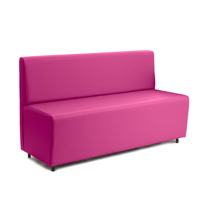 Essence 3-seater sofa for restaurants in faux leather Mamba Dim 150x62xH88