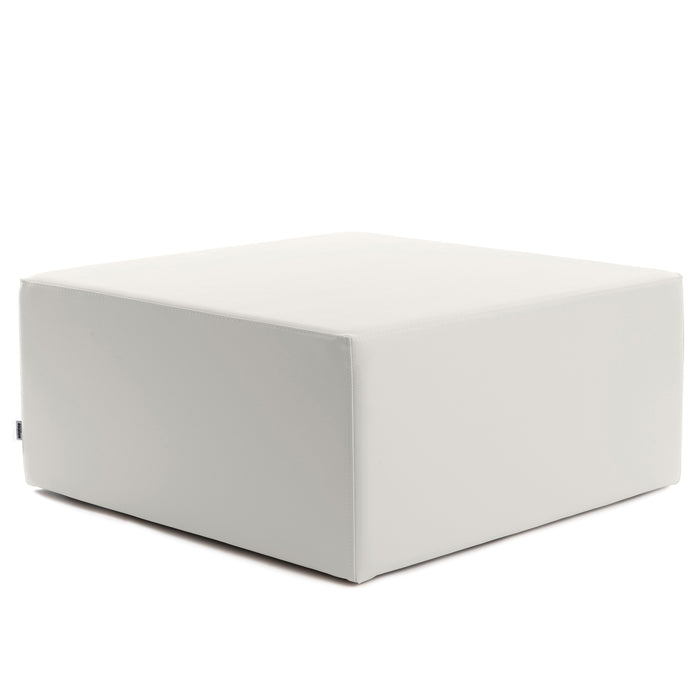 Outlet -  Avalon Pouf Rigido Cubo Similpelle Mamba Trendy Larg. 90 cm, Prof. 90 cm, Alt. 43 cm Colore Ghiaccio