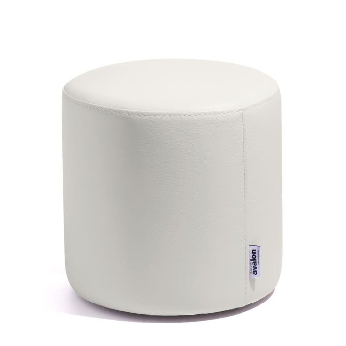 Avalon Rigid Cylinder Pouf Table in Mamba Trendy Faux Leather, Class 1-IM, Fire Retardant, for Indoor and Outdoor Use. Dimensions: Ø45 cm X H40 cm