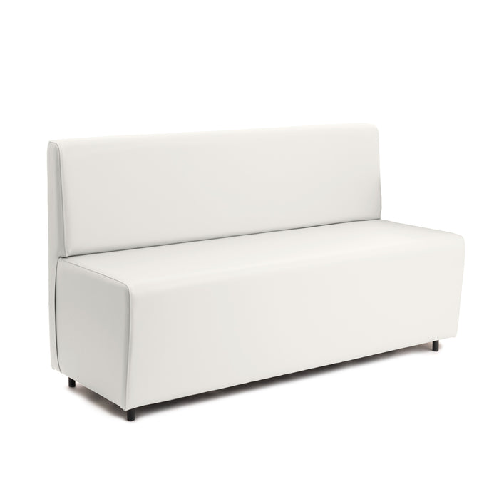 Essence 3-seater sofa for restaurants in faux leather Mamba Dim 150x62xH88