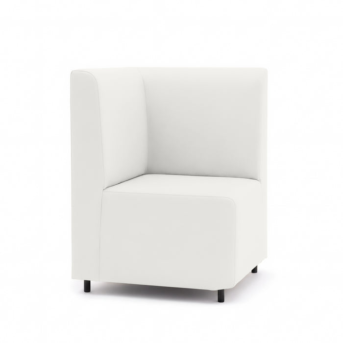 Sofá Esquina para Restaurante Essence en Piel Sintética Mamba Dim 62x62xH88 cm