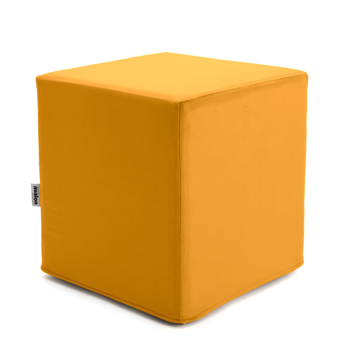 Pouf Cubo Rigido Sfoderabile 40x40 cm in Ecopelle Antimacchia o Velluto Avalon – Design Moderno Made in Italy