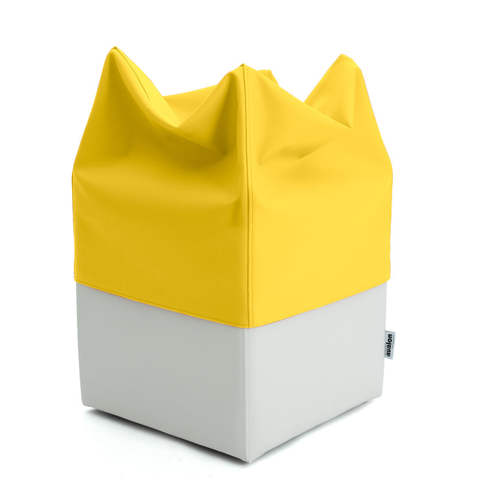 Pouf Cubo Rigido Sfoderabile 40x40 cm in Ecopelle Antimacchia o Velluto Avalon – Design Moderno Made in Italy